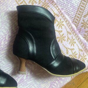 Vegan Black  Booties /Ethical Fashion!